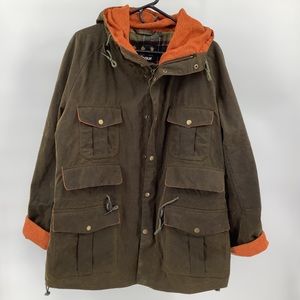 Barbour Tartan Wessex Westcox Hooded Waxed Cotton Jacket